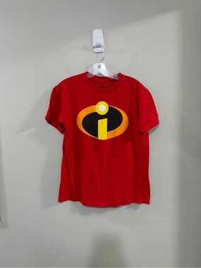 Disney Pixar The Incredibles 2 Logo Red Logo Tee